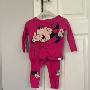 Baby Gap Pink Minnie Mouse Pajamas